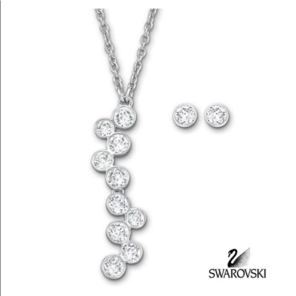 Swarovski Fidelity Necklace set Clear Crystal